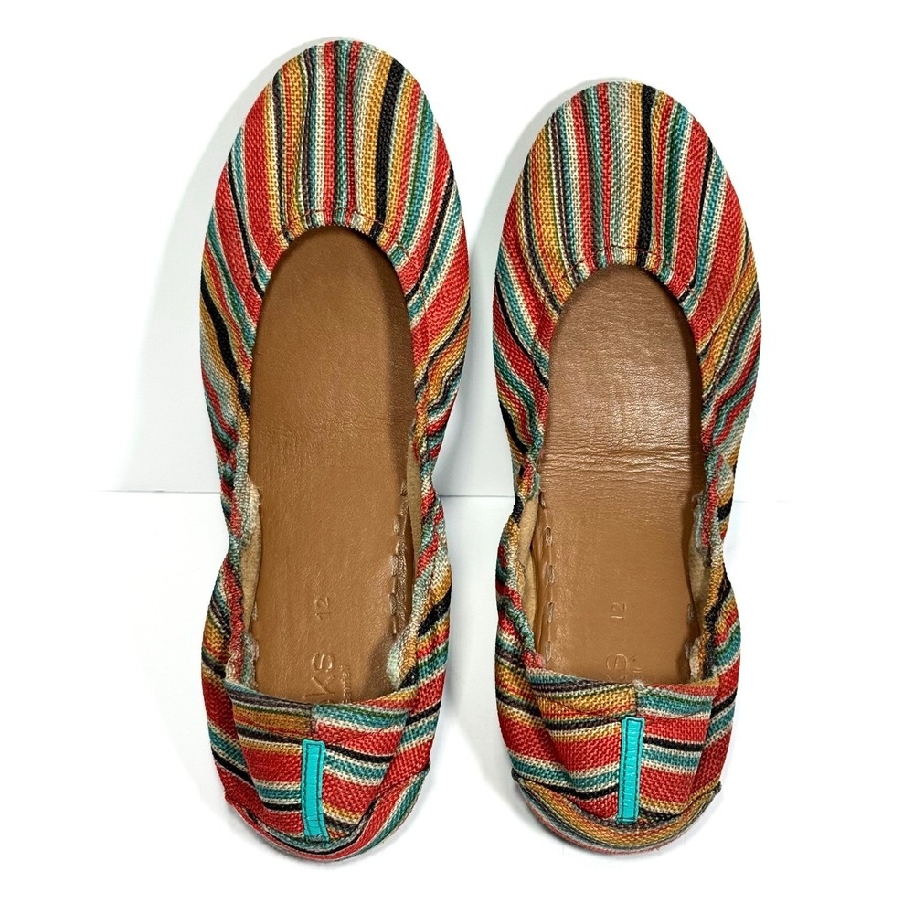 Tieks by Gavrieli Sunset Stripe Ballet Flats Women's 12 Foldable Travel Shoes - Picture 11 of 13